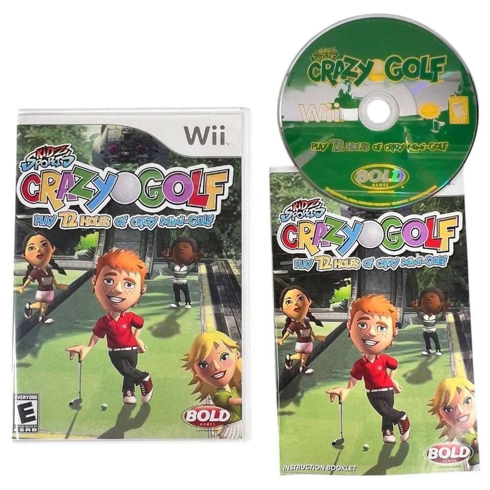 Nintendo Wii Kidz Sports Crazy Golf Video Game With Manual &‎ Case Complete